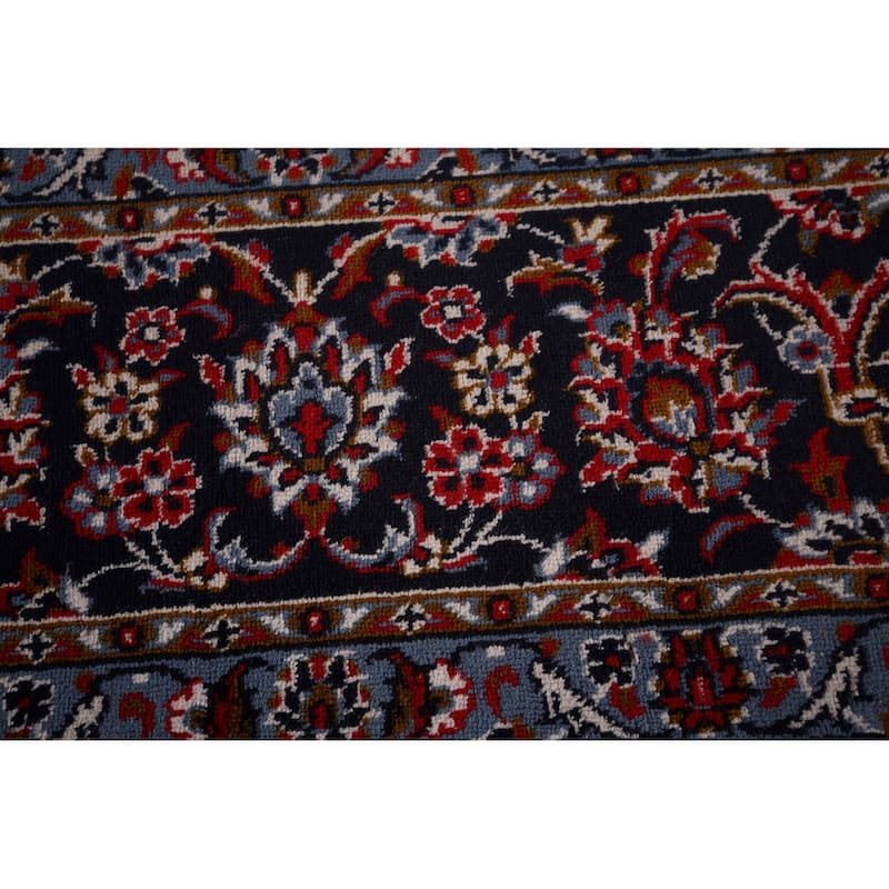 Oriental Traditional Red Kashan Turkish Rug Machine-Made Carpet - 9'9" x 13'2"