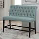 preview thumbnail 7 of 5, Sheila Contemporary Fabric Tufted Counter Height 2-seat Bench by Furniture of America