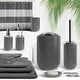 preview thumbnail 31 of 68, Clara Clark 23 Piece Complete Bathroom Accessories Kit With Shower Curtain and Rug Set