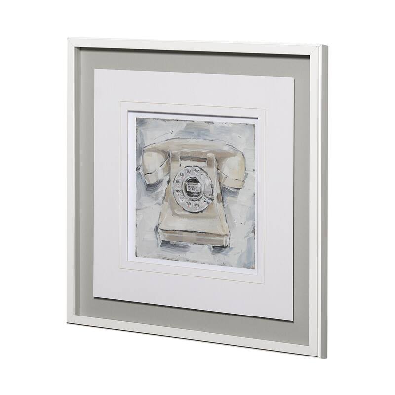 Retro Phone II Framed Art Print
