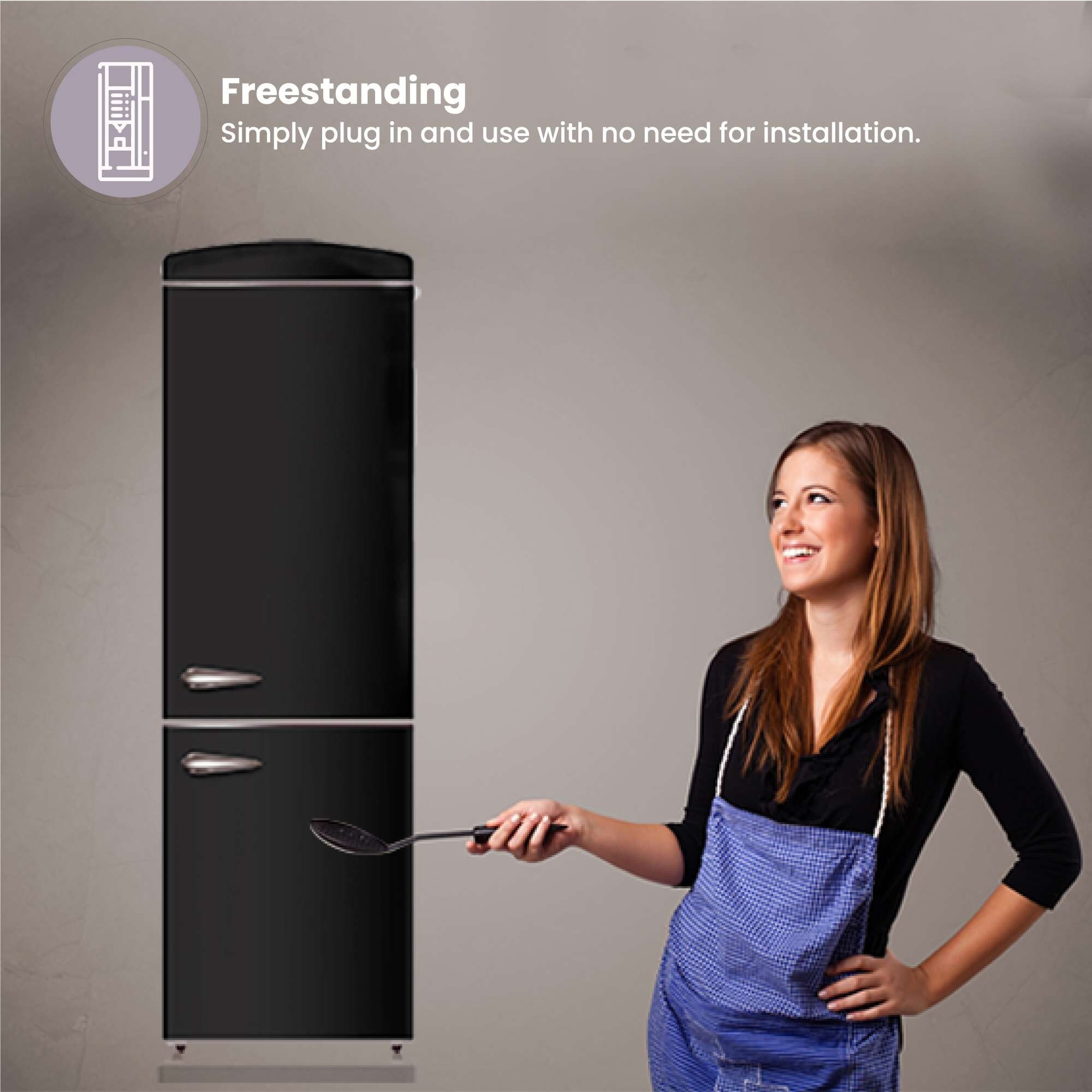 Lamona retro fridge freezer outlet