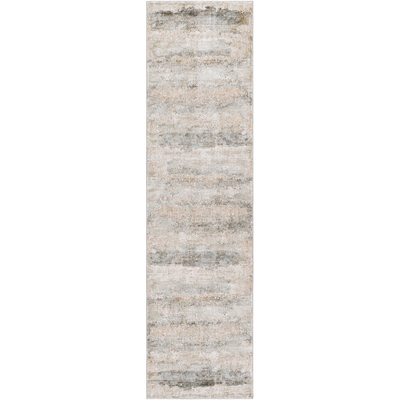 Livabliss Nautical & Coastal Brunswick Abstract Area Rug - 2'7" x 10' - Sand
