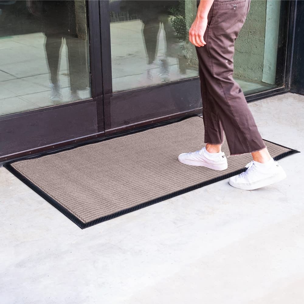 A1hc Entrance Door Mats, 30 inch x 60 inch, Durable Large Outdoor Rug, Non-Slip Welcome Doormat, Rubber Backed Low-Profile Heavy Duty Door Mat, Indoor