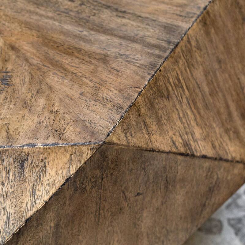 Uttermost Volker 48" Wide Geometric Modern Java Wood Accent