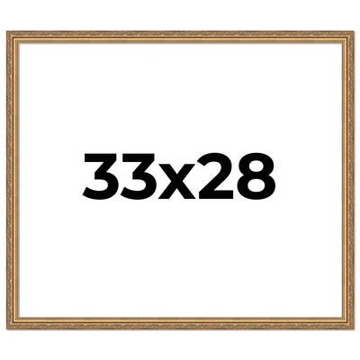 33x28 Frame Red Solid Wood Picture Frame Width 1.75 Inches | Interior Frame Depth 1 13/16 Inches