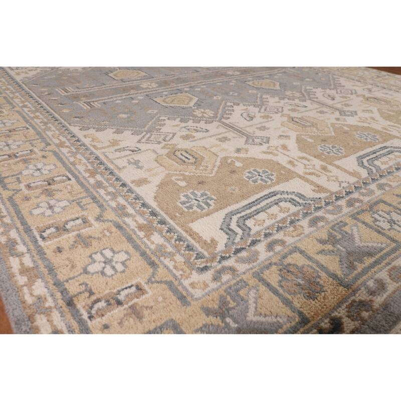 Khotan Indian Area Rug Handmade Wool Carpet - 8'0"x 10'1"