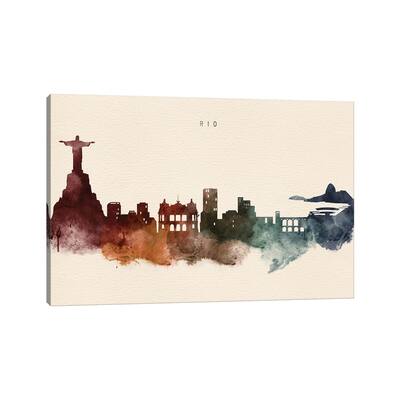 iCanvas "Rio De Janeiro Desert Skyline" by WallDecorAddict Canvas Print