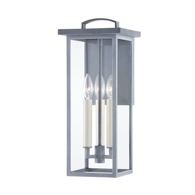 Eden 3 Light Medium Exterior Wall Sconce - Weathered Zinc