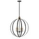 preview thumbnail 1 of 1, Lark Cirque Orb Chandelier - 24"