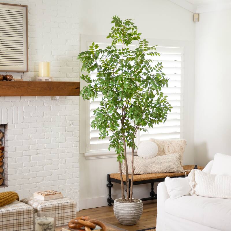 Sumac Artificial Potted Tree - 8' - Green