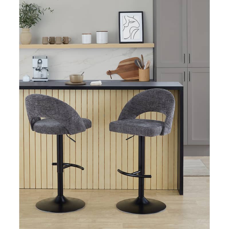 Renee Adjustable Barstool - Set of 2