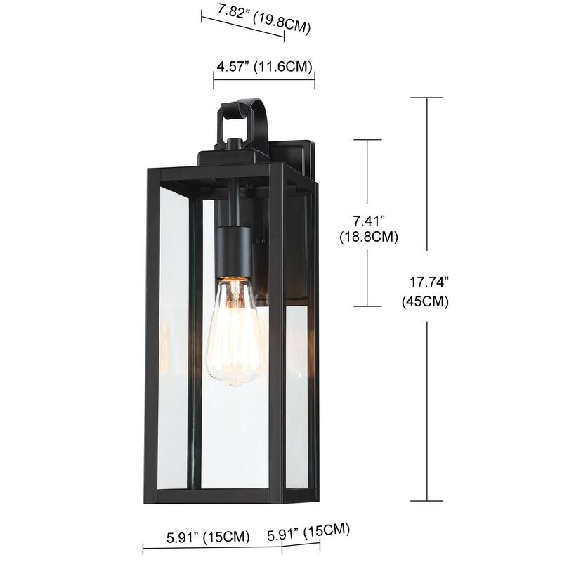 1-Outdoor Wall Light Rustic Wall Lantern Lamp for Porch