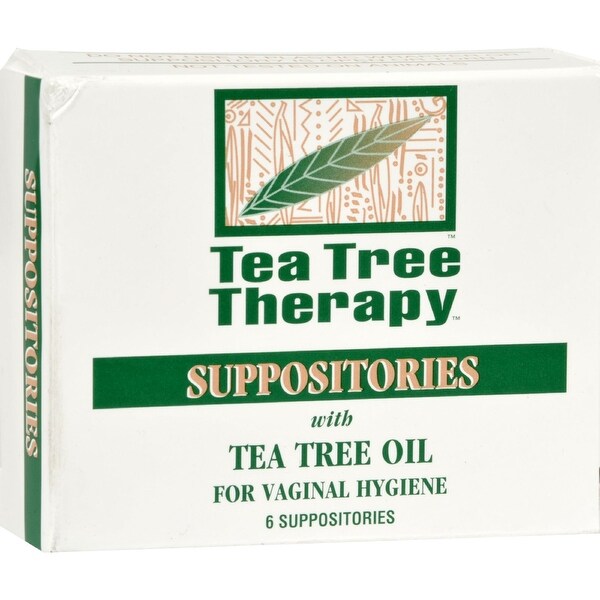 Tea Tree Therapy Vaginal Suppositories with Tea Tree Oil - 6 Suppositories