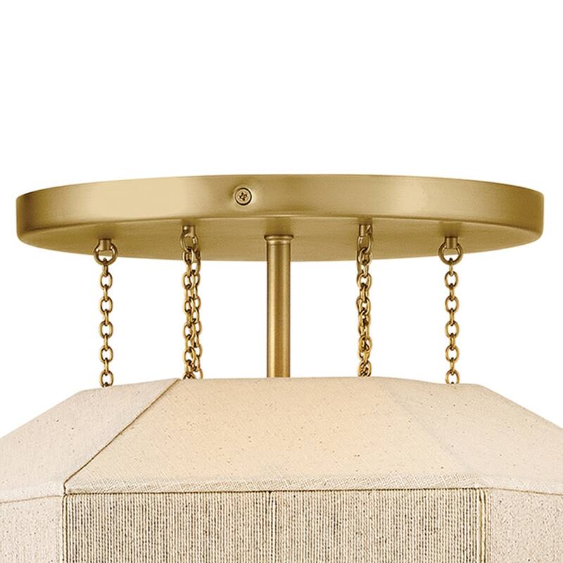 Hinkley Lighting 47493 Lyla 15" Wide Semi-Flush Ceiling Fixture with