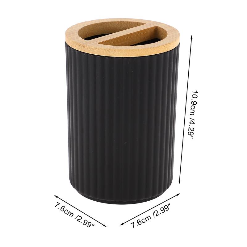 1 Pcs Women Convenient Toothbrush Holder for Bathroom - Black