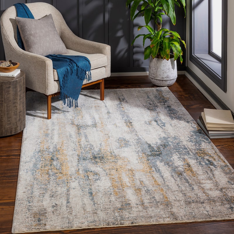 Artistic Weavers Nishi Modern Area Rug - 7' 10" x 10' 3" - Blue/Rust