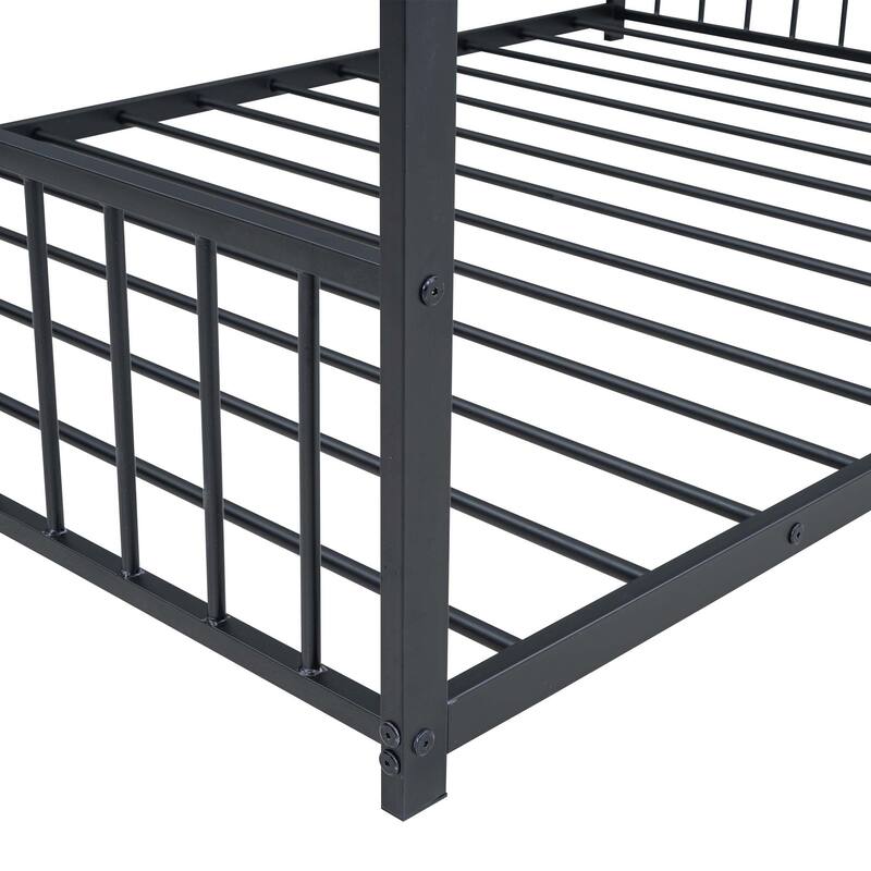 Metal House Bed for Bedroom