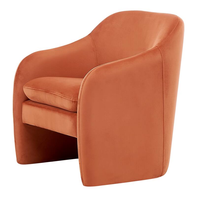 NPD Furniture Zella Velvet Fabric Accent Arm Chair
