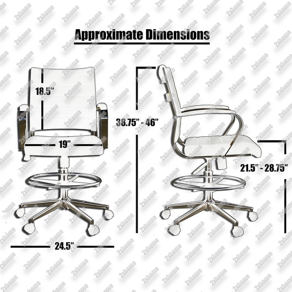Standard office chair height deals