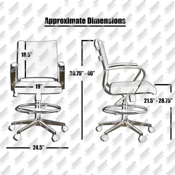 Shop Modern Designer Ergonomic Office Drafting Chair With Arms