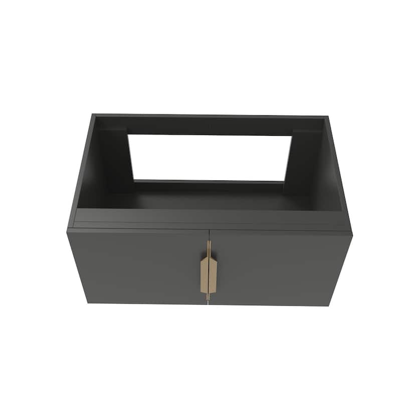 Alpine 30" Wall Mounted Bathroom Vanity (Base Only)