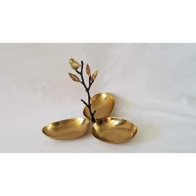 Songbird triple dish - 4 1/2 x 3 1/4"