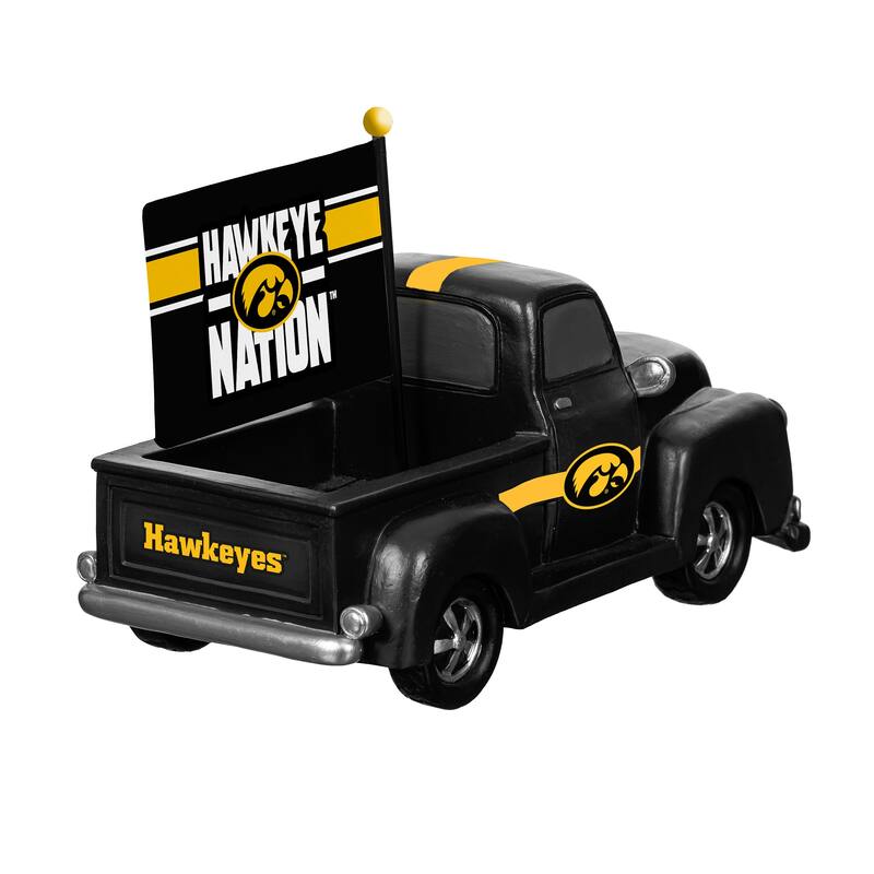 NCAA Rally Truck Garden Statue with Team Flag