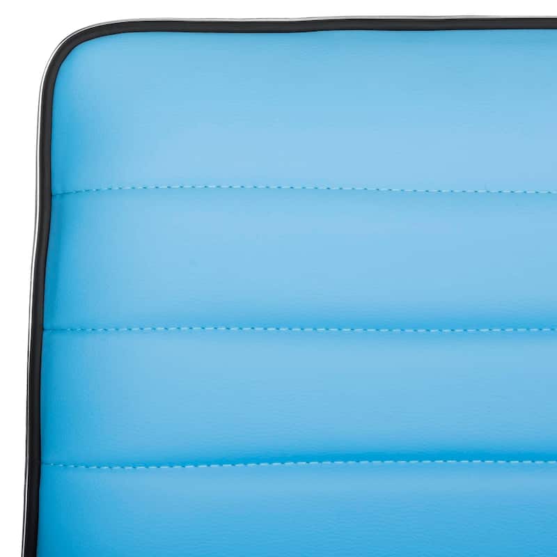 Safavieh Jonika Contemporary Adjustable Blue Desk Chair - 22"W x 23"D x 40"H