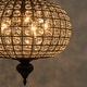 preview thumbnail 54 of 95, Retro French 4/5-Light Antique Brass Globe Crystal Chandelier for Living/Dining Room