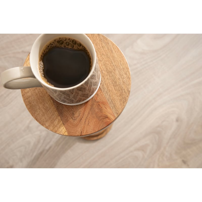 Kate and Laurel Wegner Wooden Drink Table