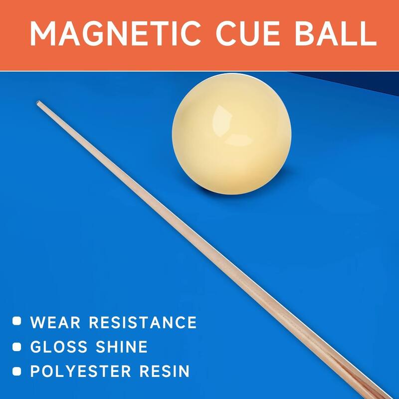 GSE™ 2-1/4" Regulation Size Magnetic Pool Cue Ball for Coin-Operated Billiard Pool Tables