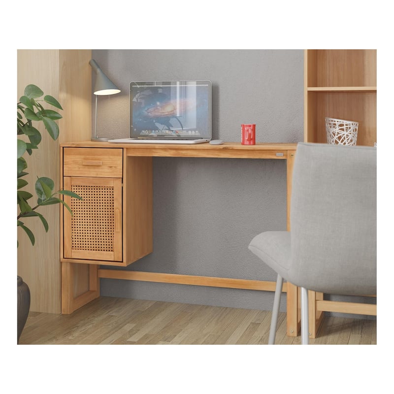 Ren Home Talo Desk with Closed Storage and Drawer