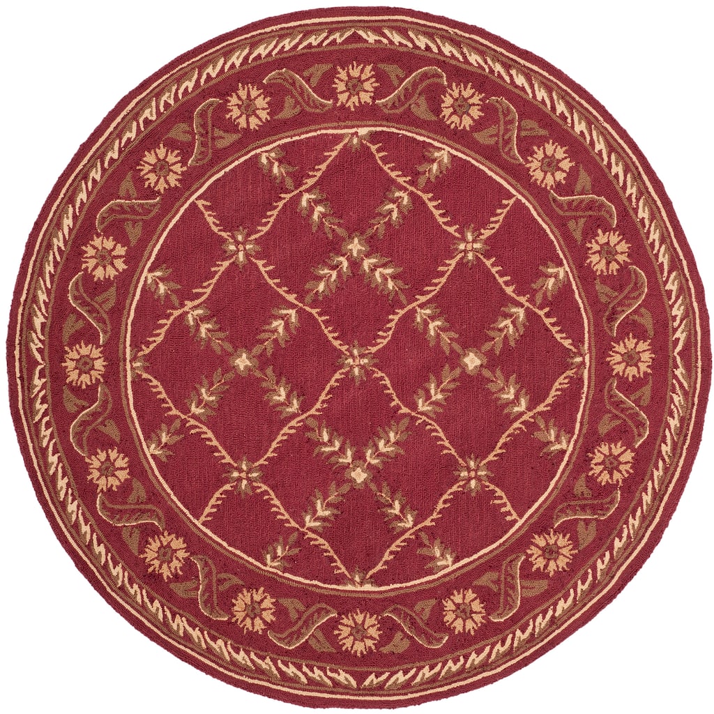 SAFAVIEH Handmade Wilton Lizette Country Floral Wool Rug