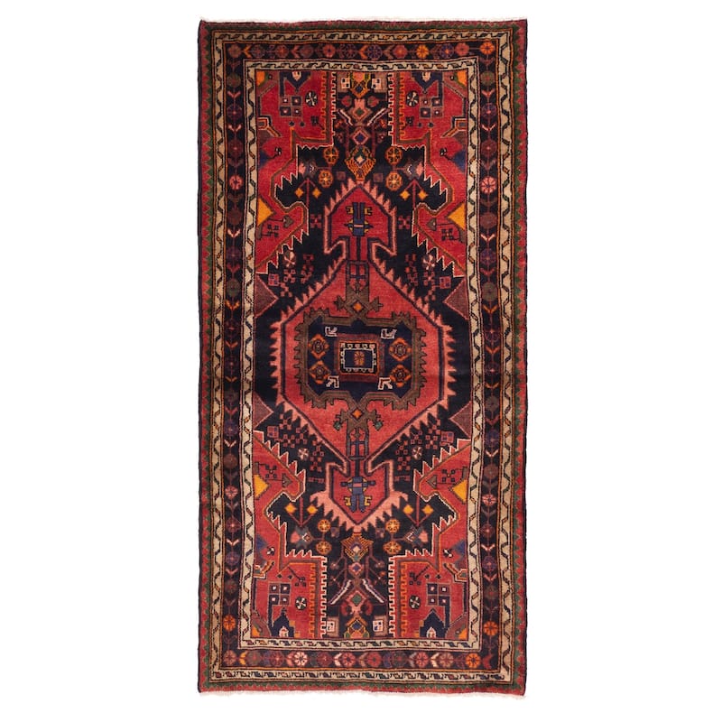 ECARPETGALLERY Hand-knotted Anadol Red Wool Rug - 3'6 x 7'1