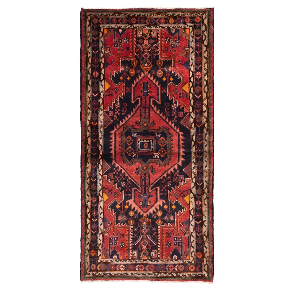 ECARPETGALLERY Hand-knotted Anadol Red Wool Rug - 3'6 x 7'1