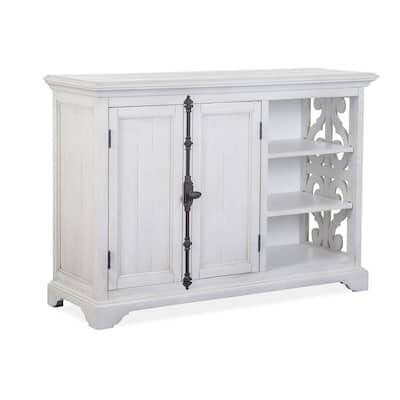 Magnussen Home Bronwyn Alabaster Printer Stand - 52''W x 18''D x 37''H