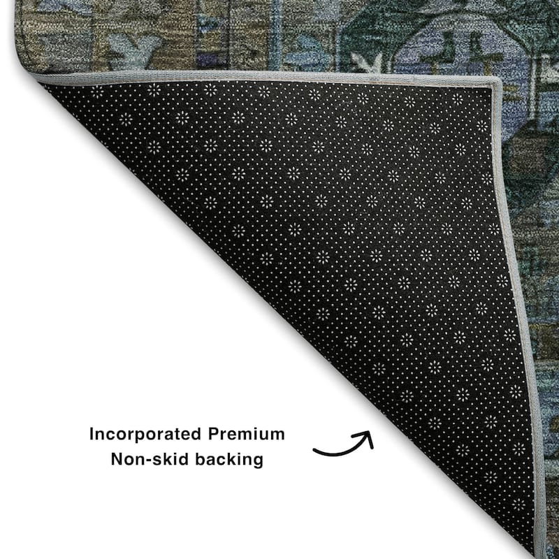 Premium Washable Super Soft Traditional Global Mayfield Rug