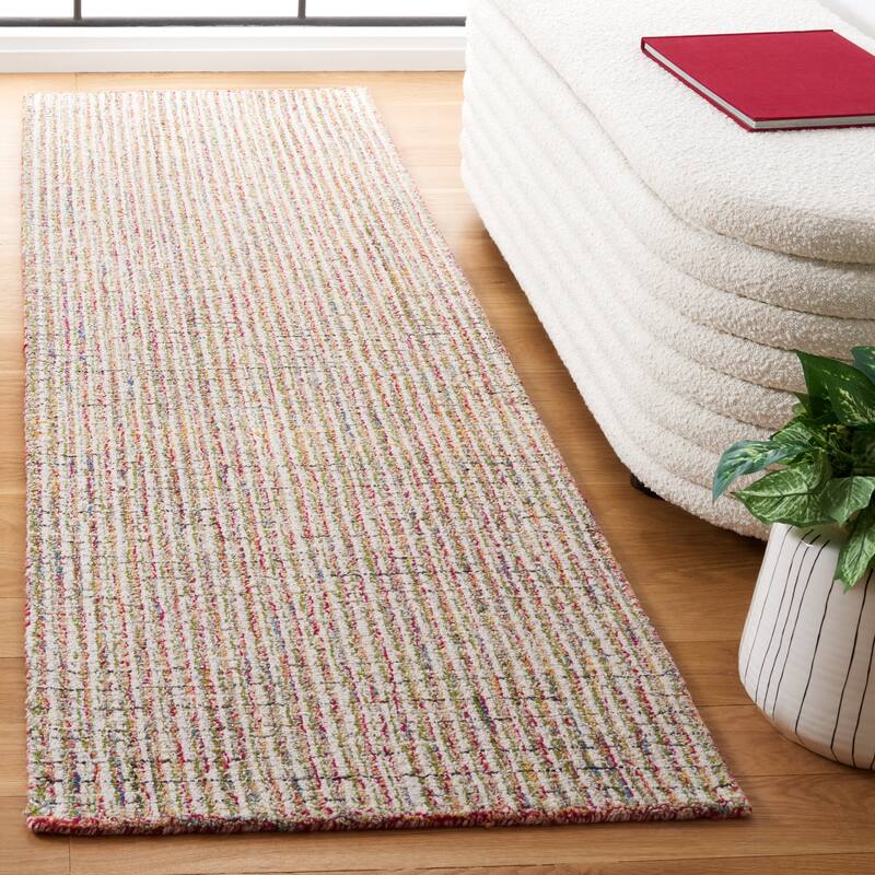 SAFAVIEH Handmade Abstract Vutka Stripe Wool Rug