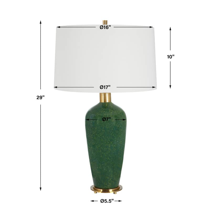 Mottled Ceramic Base Table Lamp - 29"