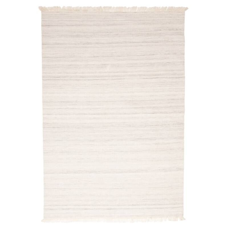 ECARPETGALLERY Flat-Weave Ankara FW Ivory Wool Kilim - 5'0 x 7'6