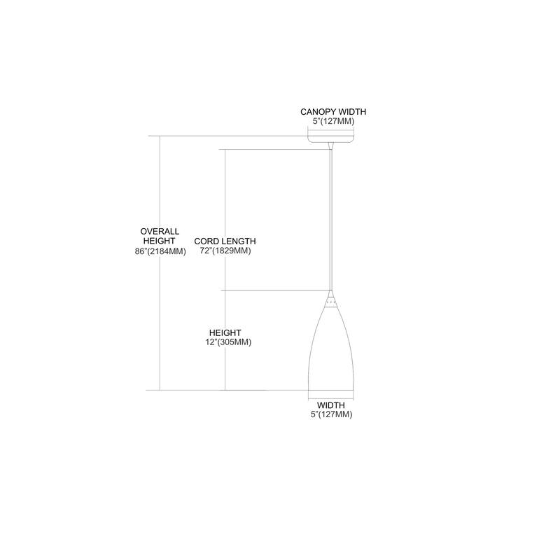 Elk Home Vesta Satin Nickel With White Glass 1 Light Pendant