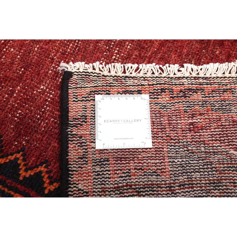 ECARPETGALLERY Hand-knotted Antalya Vintage Dark Red Wool Rug - 4'11 x 7'5