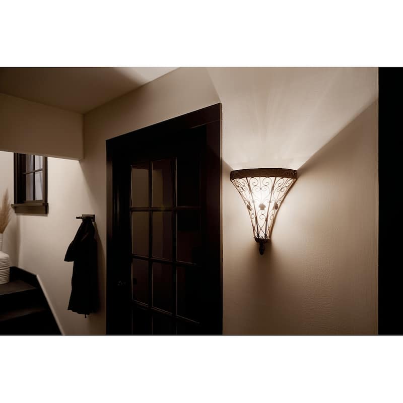 Kichler Lighting Marchesa Collection 1-light Terrene Bronze Wall Sconce
