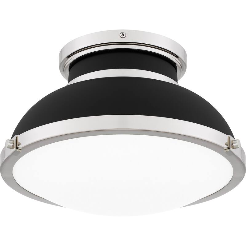Tobias 2-Light Matte Black Flush Mount Light