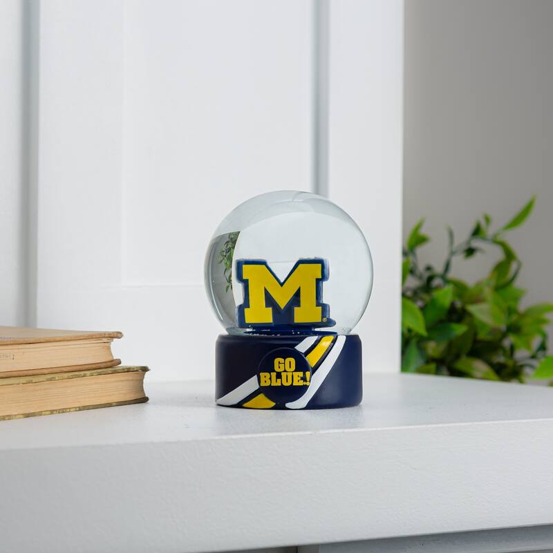 University of Michigan 5 in. Glass Tabletop Snow Globe