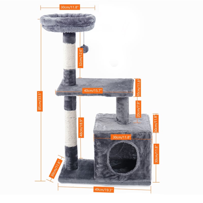 Pet Cat Tree Condo House Scratcher Scratching Post Climbing Tree Toys