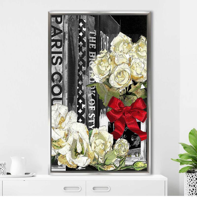 "Red Bow" by Jodi Print on Floating Canvas