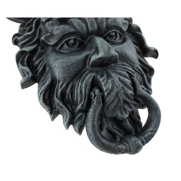 Shop Verdigris Finish Cast Iron Celtic Greenman Door Knocker On Sale Overstock