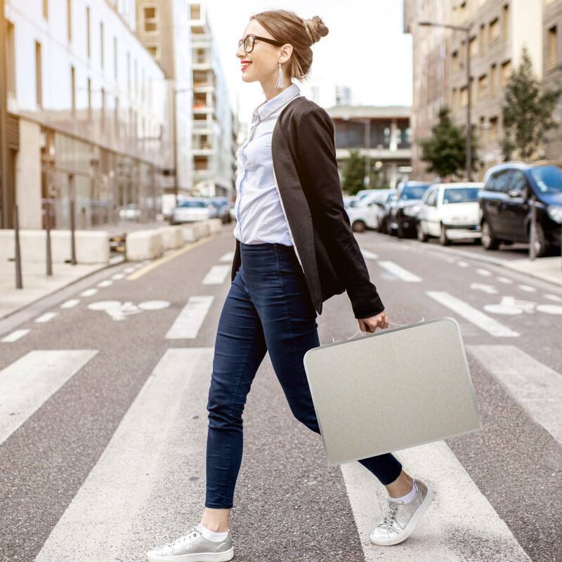 Adjustable Foldable Laptop Stand for Bed or Sofa Lightweight Desk with Rubber Handles