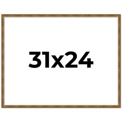 31x24 Frame Gold Picture Frame - Complete Modern Photo Frame Includes